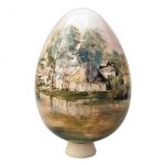 ceramiczne malowane jajko  29x41 cm